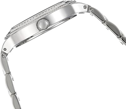 Guess Madison Diamonds Silver Dial Silver Steel Strap Watch for Women - W0637L1