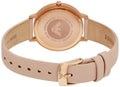 Emporio Armani Kappa White Dial Beige Leather Strap Watch For Women - AR2510