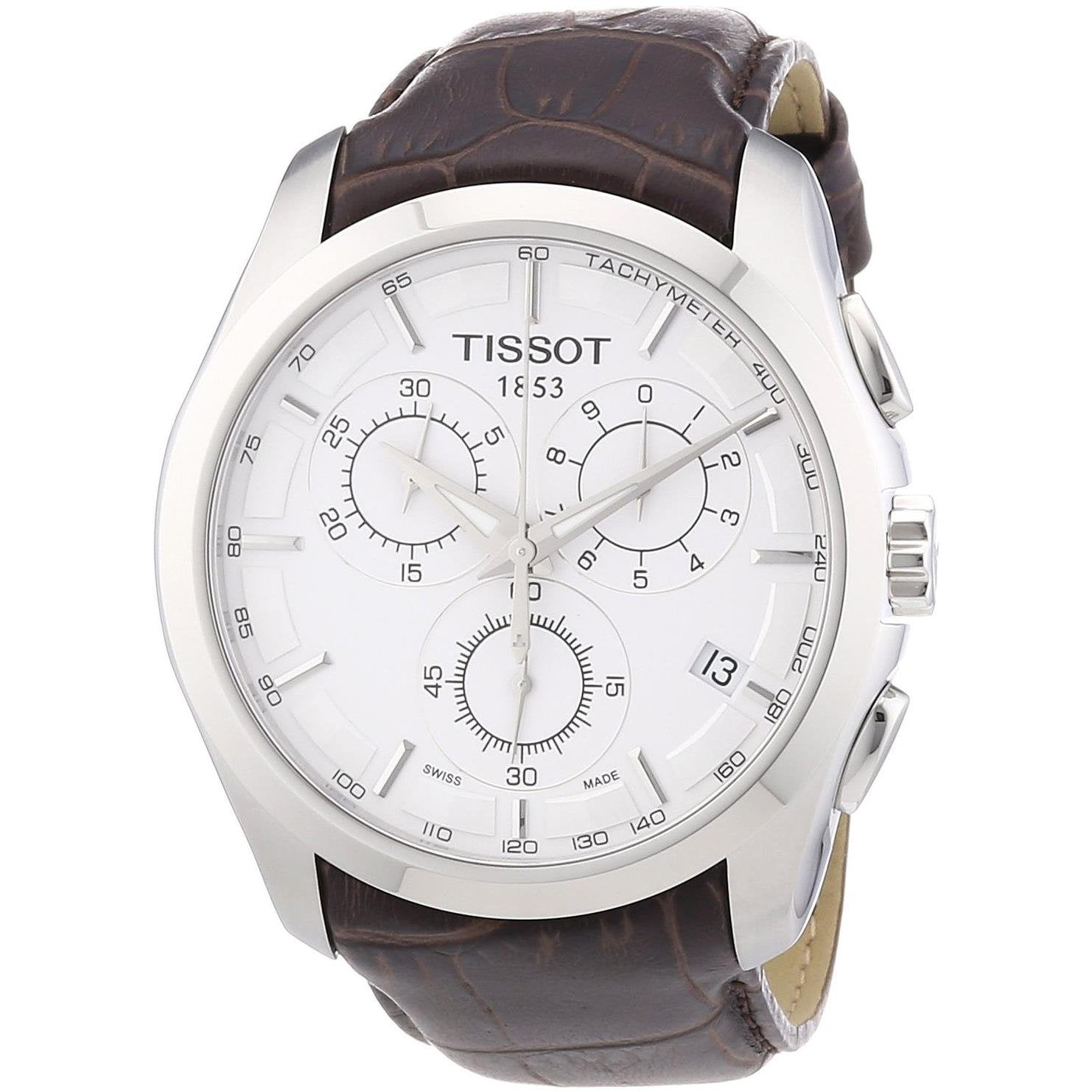 Tissot Couturier Chronograph White Dial Watch For Men - T035.617.16.031.00