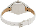 Calvin Klein Rebel White Black Dial White Leather Strap Watch for Women - K8P231L1