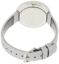 Calvin Klein Chic Silver Dial White Leather Strap Watch for Women - K7N23UP8