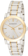 Burberry The City Silver Dial Two Tone Steel Strap Watch for Women - BU9115