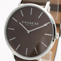 Coach Charles Grey Dial Brown Leather Strap Watch for Men - 14602153