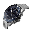 Hugo Boss Ocean Edition Chronograph Blue Dial Black Mesh Bracelet Watch for Men - 1513702