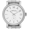 Marc Jacobs Marc Baker White Dial Silver Stainless Steel Strap Watch for Women - MBM3246