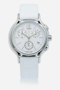 Calvin Klein Skirt White Dial White Leather Strap Watch for Women - K2U291L6