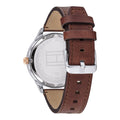 Tommy Hilfiger Spencer Blue Dial Brown Leather Strap Watch for Men - 1791642