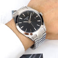 Tissot Gentleman Black Dial Silver Steel Strap Watch For Men - T127.410.11.051.00