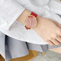 Coach Perry Red Dial Red Leather Strap Watch for Women - 14503486