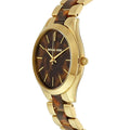 Michael Kors Slim Runway Tortoise Shell Dial Two Tone Steel Strap Watch for Women - MK4284