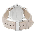 Burberry The City Beige Dial Beige Leather Strap Watch for Women - BU9107