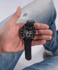 Guess Phoenix Multifunction Black Dial Black Rubber Strap Watch for Men - GW0203G3