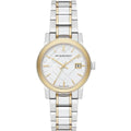 Burberry The City Silver Dial Two Tone Steel Strap Watch for Women - BU9115