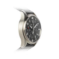 IWC Pilot's Watch Chronograph Black Dial Black Leather Strap Watch for Men - IW377709