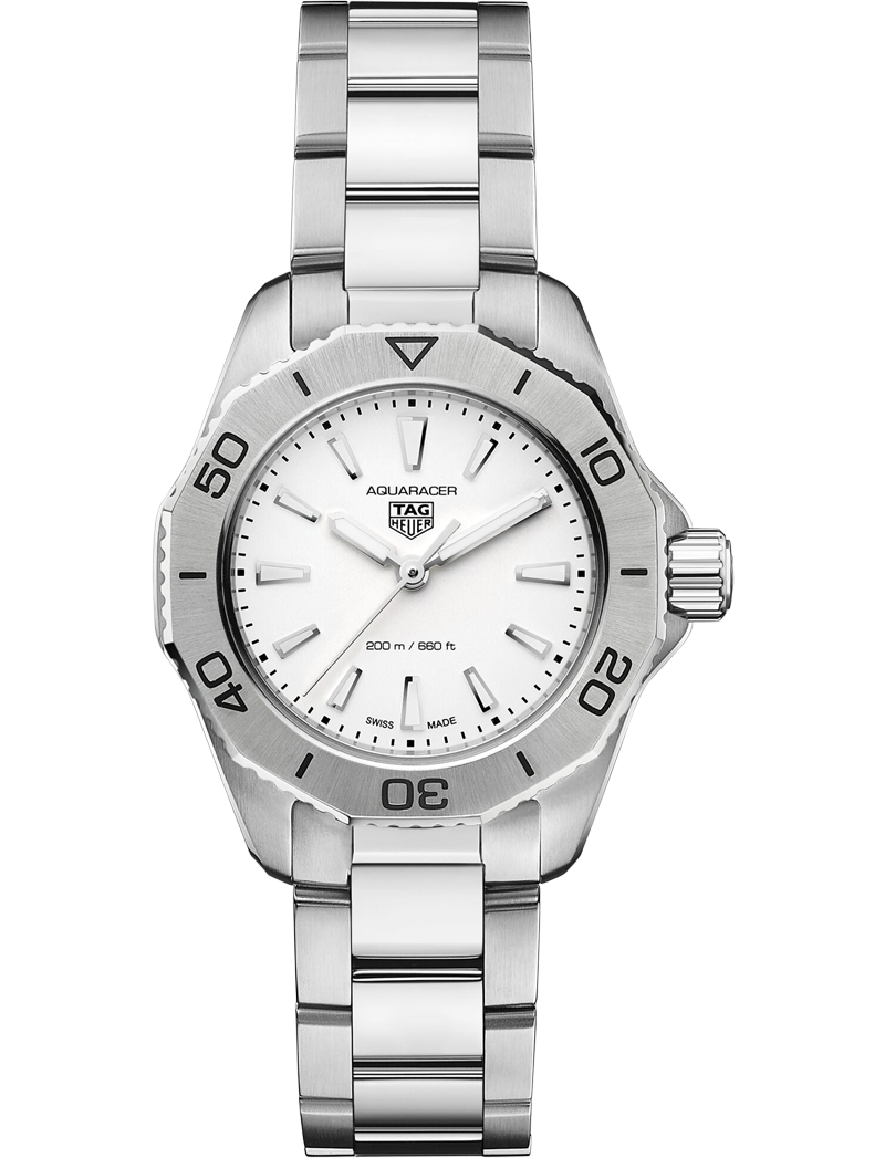 Tag Heuer Aquaracer Professional 200 Quartz White Dial Silver Steel Strap Watch for Women - WBP1411.BA0622