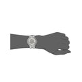 Guess Madison Diamonds Silver Dial Silver Steel Strap Watch for Women - W0637L1