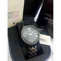 Emporio Armani Ceramica Black Dial with Crystals Black Ceramic Strap Watch For Women - AR1478