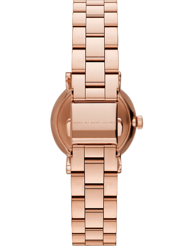 Marc Jacobs Marc Baker White Dial Rose Gold Stainless Steel Watch for Women - MBM3248