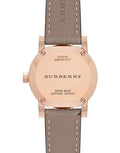 Burberry The City Pink Dial Brown Leather Strap Watch for Women - BU9236