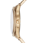 Michael Kors Kerry Mother of Pearl Dial Gold Steel Strap Watch for Women - MK3481