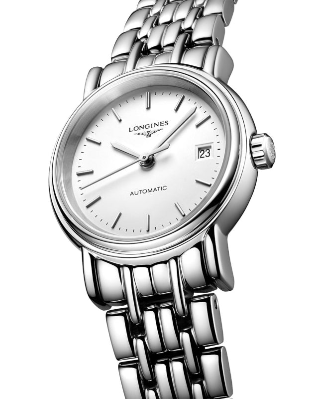 Longines Presence 25.5mm Automatic Stainless Steel Watch for Women - L4.321.4.12.6