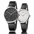 Calvin Klein Even Black Dial Black Leather Strap Watch for Women - K7B231C1