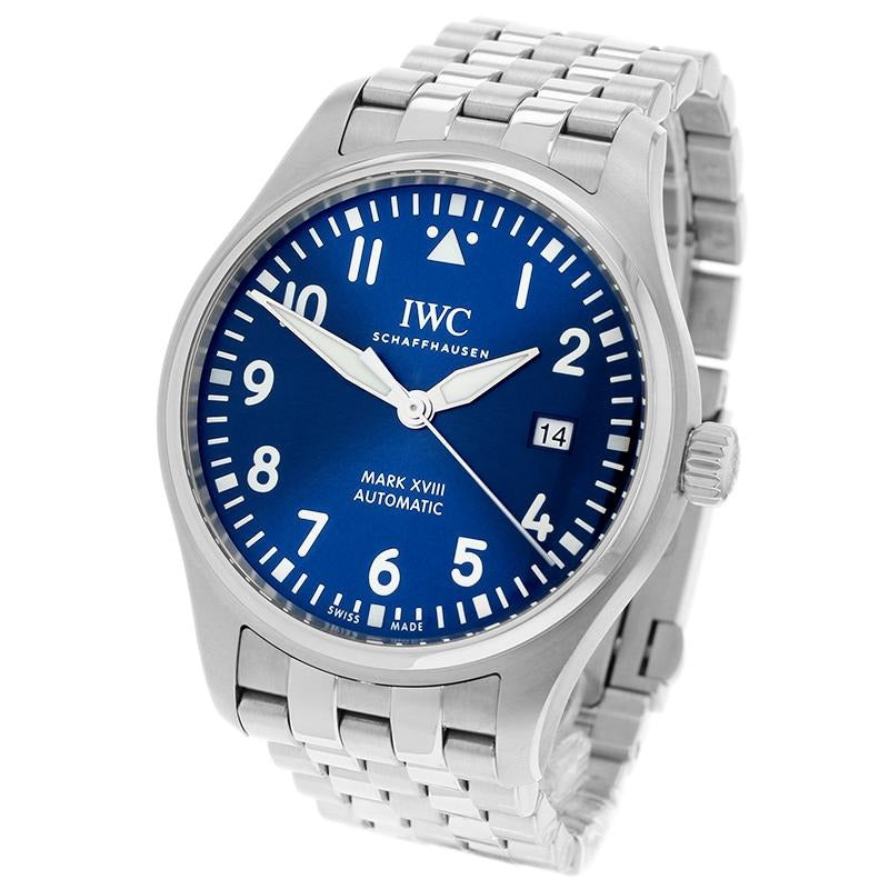 IWC Le Petit Prince XVIII Edition Blue Dial Silver Steel Strap Watch for Men - IW327014