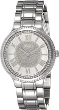 Guess Madison Diamonds Silver Dial Silver Steel Strap Watch for Women - W0637L1