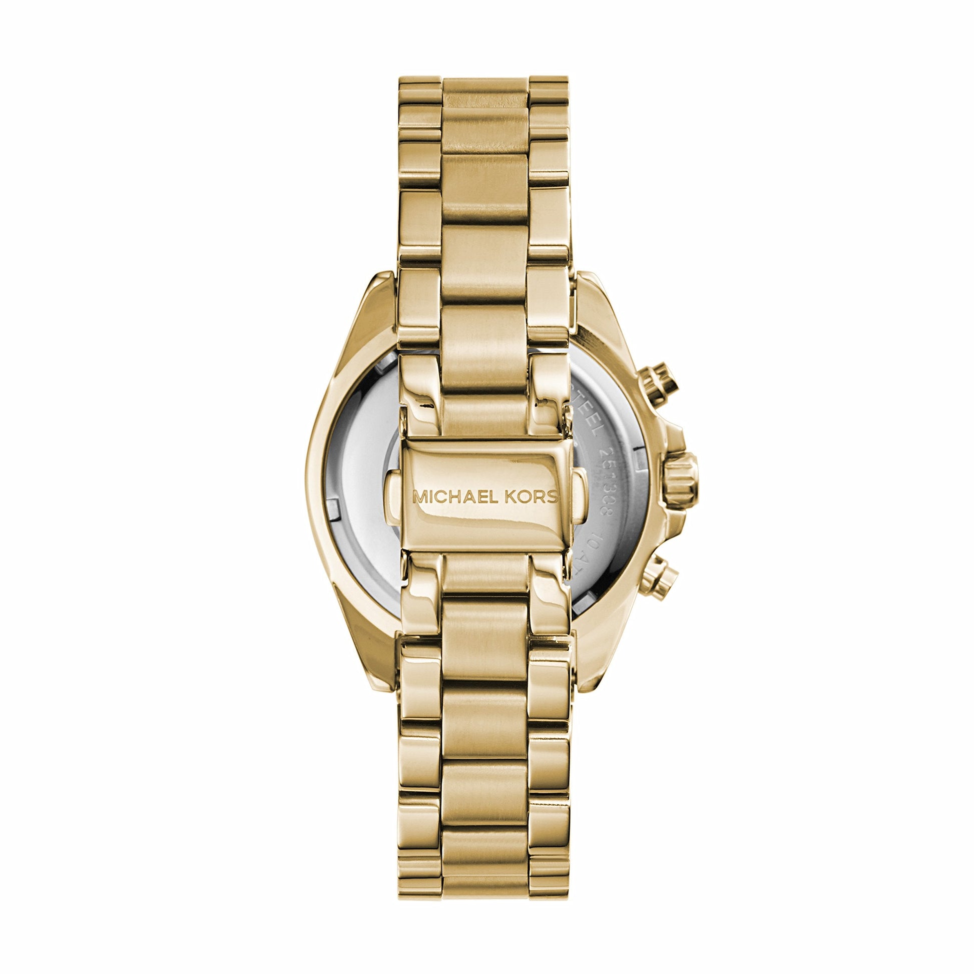 Michael Kors Bradshaw Gold Dial Gold Steel Strap Watch for Women - MK5798