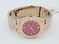 Marc Jacobs Amy Purple Dial Rose Gold Stainless Steel Strap Watch for Women - MBM8618