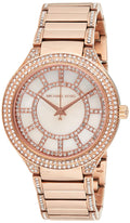 Michael Kors Kerry Mother of Pearl Dial Rose Gold Steel Strap Watch for Women - MK3313