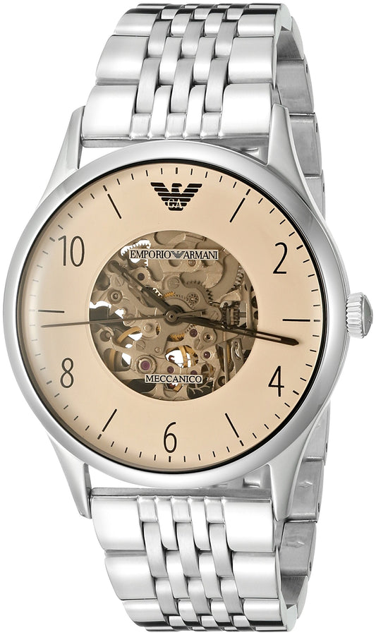 Emporio Armani Meccanico Multicolor Dial Stainless Steel Watch For Men - AR1922