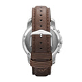 Fossil Grant Chronograph Beige Dial Brown Leather Strap Watch for Men - FS4735