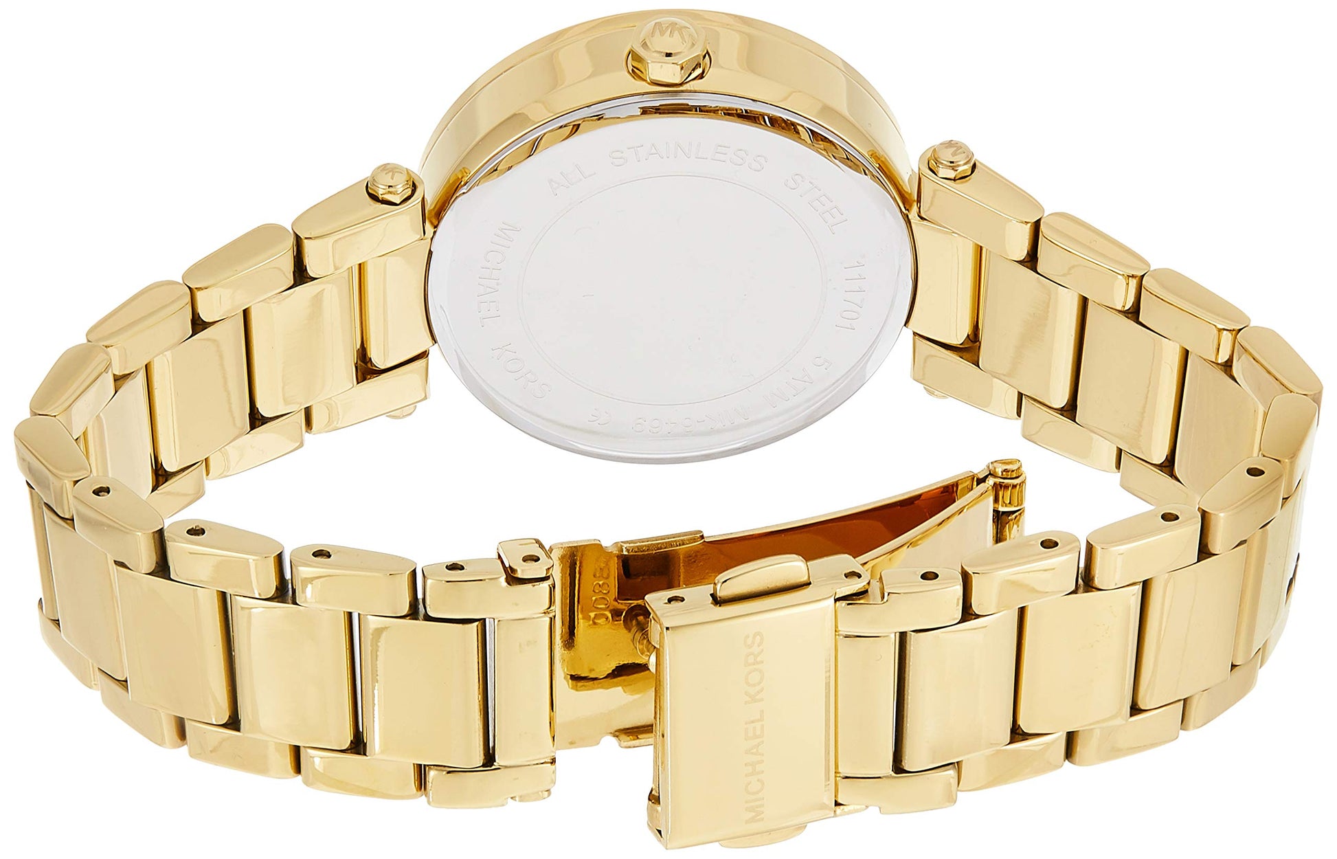 Michael Kors Parker Gold Dial Gold Steel Strap Watch for Women - MK6469