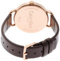 Calvin Klein Even Grey Dial Brown Leather Strap Watch for Women - K7B236G3