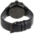 Calvin Klein High Noon Chronograph Black Dial Black Leather Strap Watch for Men - K8M274CB