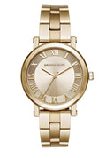 Michael Kors Norie Gold Dial Gold Steel Strap Watch for Women - MK3560