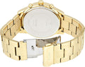 Guess Solar Chronograph Diamonds White Dial Gold Steel Strap Watch for Women - W1069L2