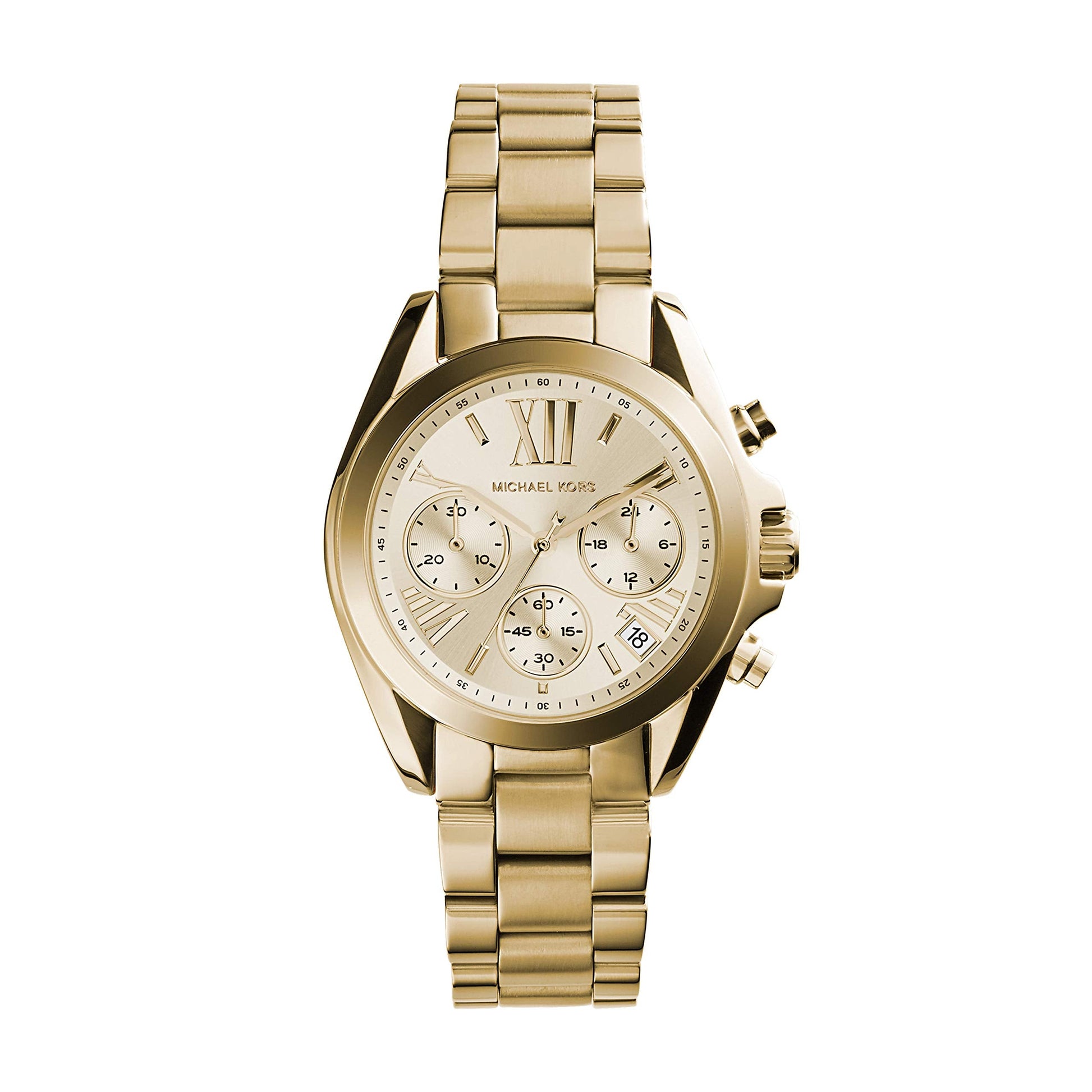 Michael Kors Bradshaw Gold Dial Gold Steel Strap Watch for Women - MK5798