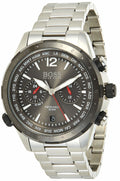 Hugo Boss Nomad Chronograph Grey Dial Silver Steel Strap Watch for Men - 1513774