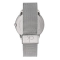 Calvin Klein Minimal Blue Dial Silver Mesh Bracelet Watch for Men - K3M2112N