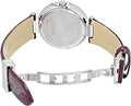 Versace Olympo Crystal Gleam White Dial Purple Leather Strap Watch for Women - VAN010016