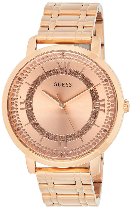 Guess Montauk Rose Gold Dial Stainless Steel Watch For Women - W0933L3