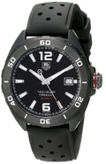 Tag Heuer Formula 1 Automatic 41mm Black Dial Black Rubber Strap Watch for Men - WAZ2115.FT8023