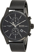 Hugo Boss Associate Black Dial Black Mesh Bracelet Watch for Men - 1513769