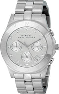 Marc Jacobs Blade White Dial SIlver Stainless Steel Strap Watch for Women - MBM3100