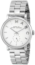 Marc Jacobs Baker White Dial Silver Stainless Steel Strap Watch for Women - MBM3242