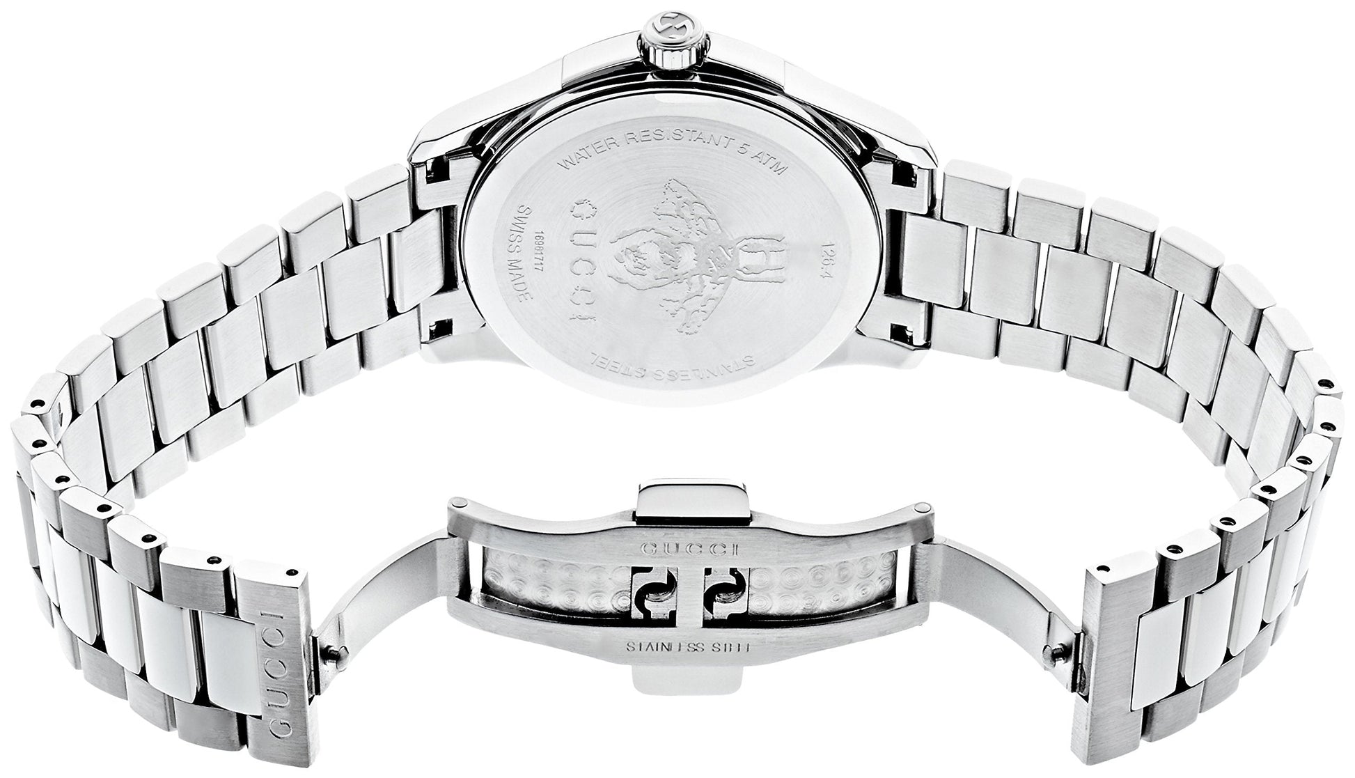 Gucci G Timeless Automatic Silver Stainless Steel Watch For Women - YA1264029