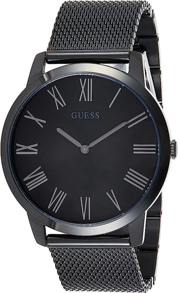 Guess Richmond Black Dial Black Mesh Bracelet Watch for Men - W1263G3