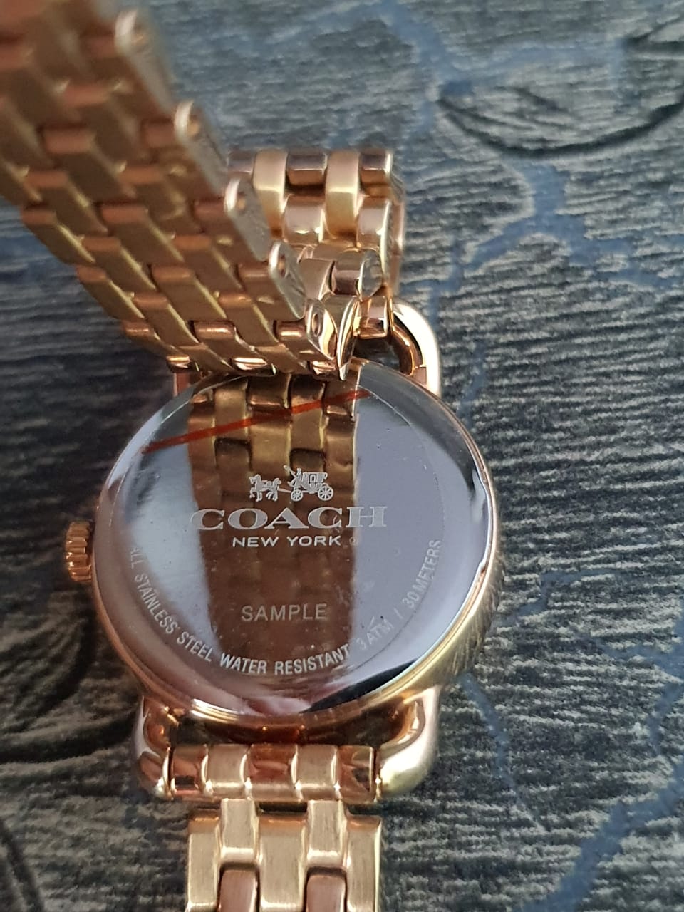 Coach Delancey White Dial Rose Gold Steel Strap Watch for Women - 14502242